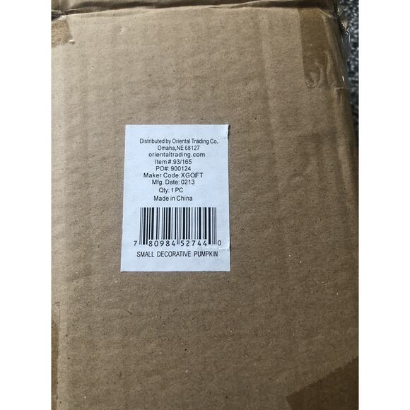 Ceramic Pumpkin Halloween Thanksgiving Autumn Fall EXCELLENT With Box - Picture 4 of 6